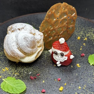 「クリスマス限定デザート」 @恵比寿/鉄板焼き/誕生日/ステーキ/神戸牛/バンブー グラッシィ 恵比寿店/