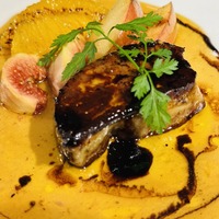 【フォアグラのソテー 旬果実添】 @恵比寿/鉄板焼き/誕生日/ステーキ/神戸牛/バンブー グラッシィ 恵比寿店/